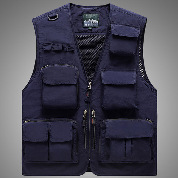 Vyriška meškeriojimo liemenė su kišene ir tinkleliu