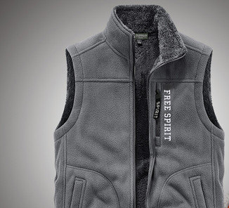 Muški prsluk s natpisom i džepom