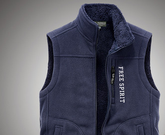 Muški prsluk s natpisom i džepom