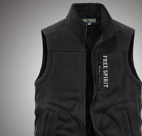 Muški prsluk s natpisom i džepom