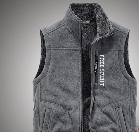 Muški prsluk s natpisom i džepom