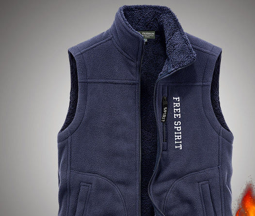 Muški prsluk s natpisom i džepom