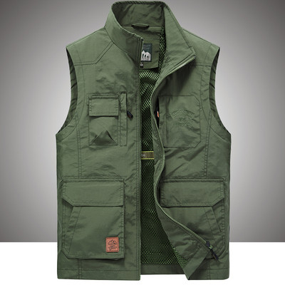 Vyriška liemenė su ilga apykakle ir tinkleliu