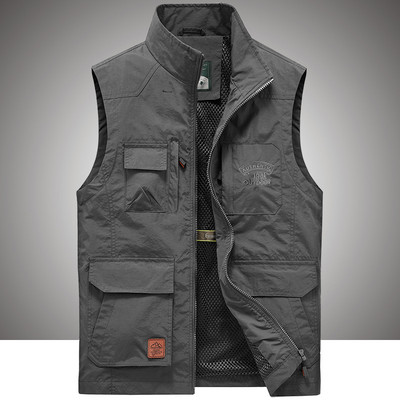 Vyriška liemenė su ilga apykakle ir tinkleliu