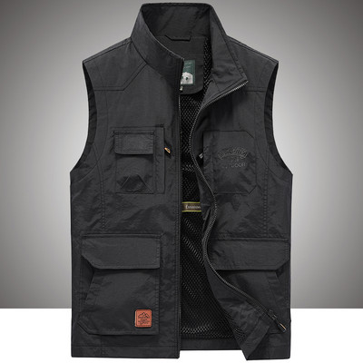 Vyriška liemenė su ilga apykakle ir tinkleliu