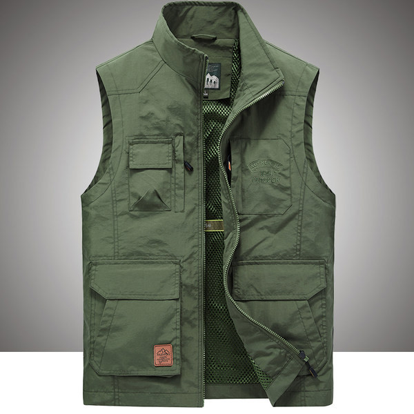 Vyriška liemenė su ilga apykakle ir tinkleliu