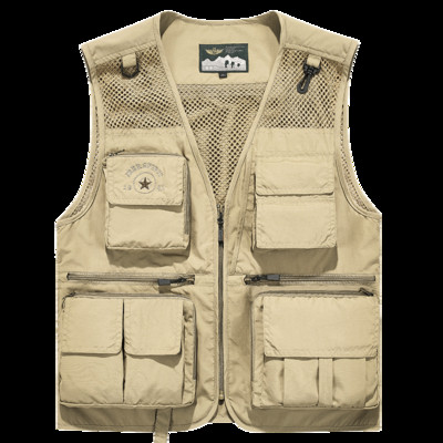 Vesta casual pentru barbati cu buzunare si fermoar