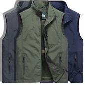 Didelio dydžio žvejų liemenė su užtrauktuku