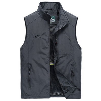 Didelio dydžio žvejų liemenė su užtrauktuku