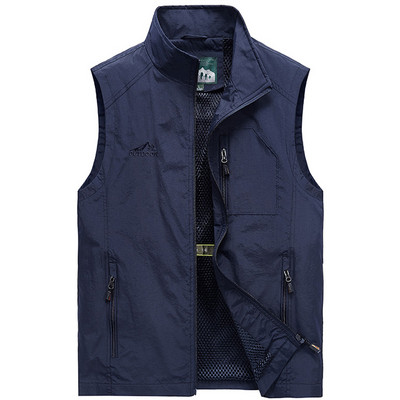 Didelio dydžio žvejų liemenė su užtrauktuku