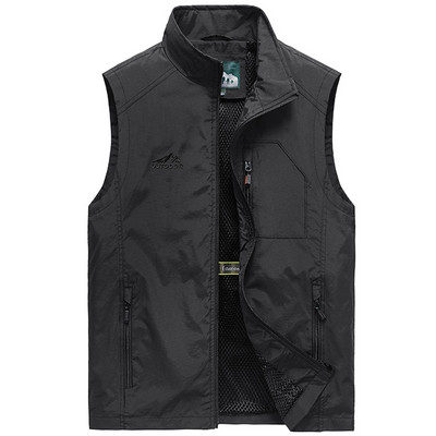 Didelio dydžio žvejų liemenė su užtrauktuku