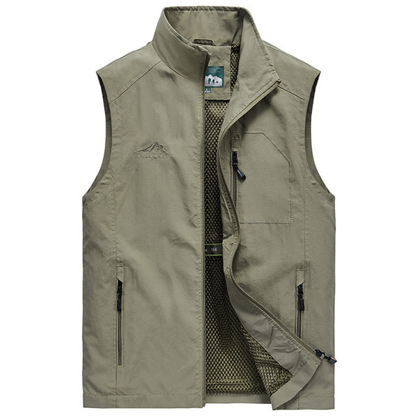 Didelio dydžio žvejų liemenė su užtrauktuku