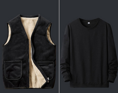 Vyriška pūkinė striukė su dviem kišenėmis