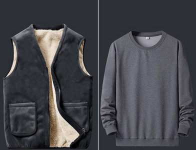 Vyriška pūkinė striukė su dviem kišenėmis