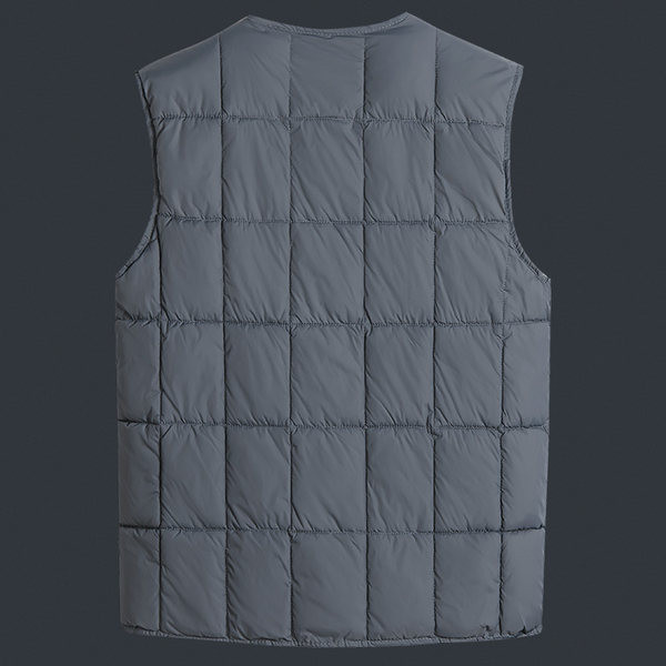 Novi model muškog prsluka s puhom postavom - plava boja