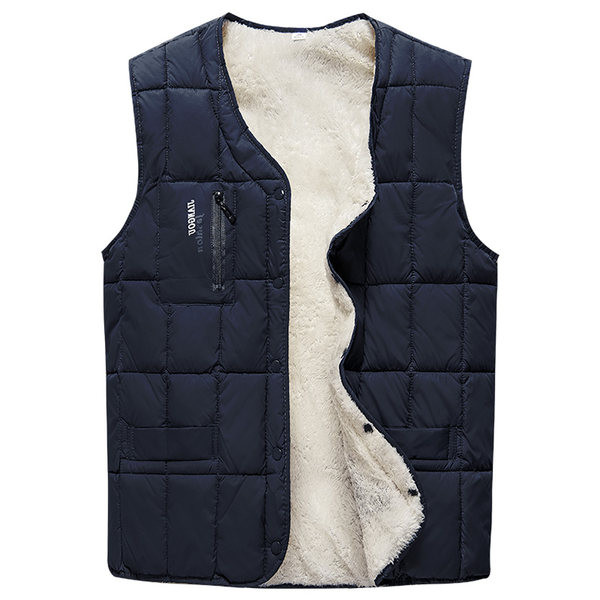 Novi model muškog prsluka s puhom postavom - plava boja