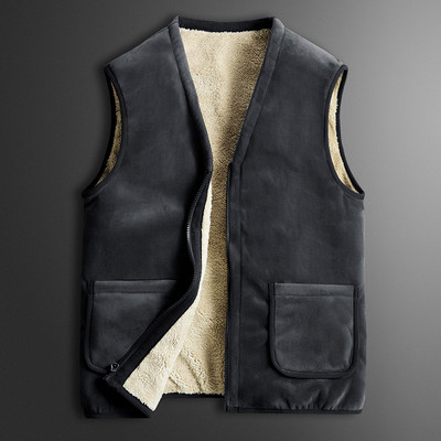 Vestă pentru bărbați cu buzunar și căptușeală