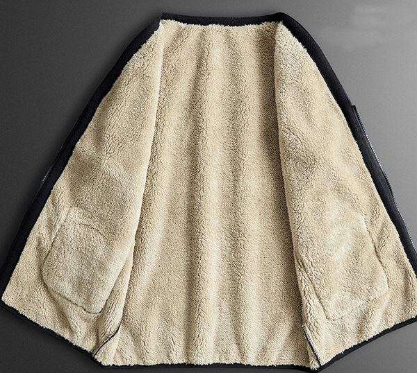 Vestă pentru bărbați cu buzunar și căptușeală