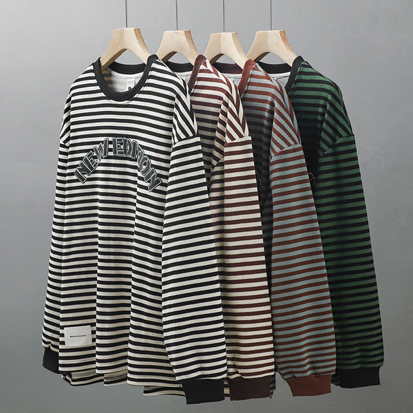 Vyriški laisvalaikio marškinėliai ilgomis rankovėmis