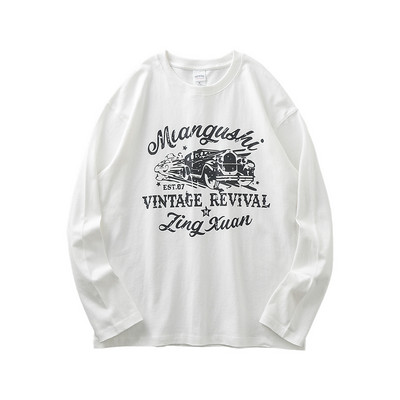 Trijų spalvų vyriška palaidinė su užrašais