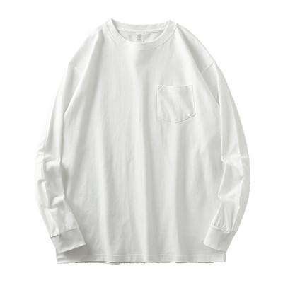 Ανδρική μονόχρωμη μπλούζα με τσέπη