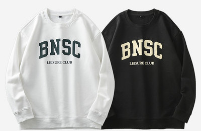 Bluză largi pentru bărbați, cu mâneci lungi și inscripție