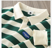 Vyriška dryžuota palaidinė klasikine apykakle