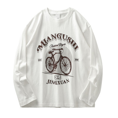 Alkalmi férfi blúz ovális nyakkivágással és mintával