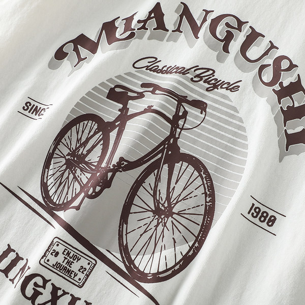 Alkalmi férfi blúz ovális nyakkivágással és mintával