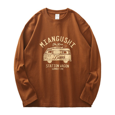 Ανδρική μπλούζα casual με στάμπα - τρία χρώματα