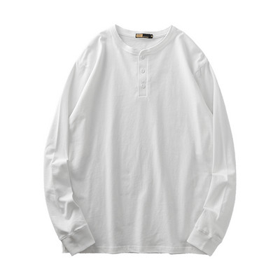 Tricou pentru bărbați cu mâneci lungi și nasturi