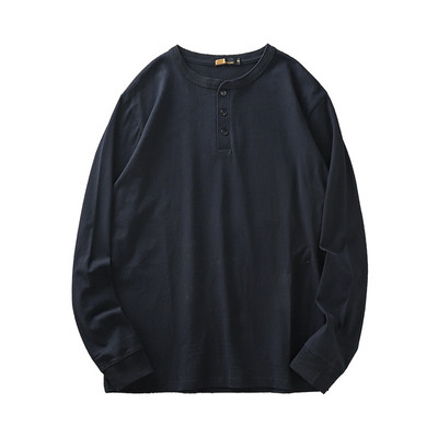 Tricou pentru bărbați cu mâneci lungi și nasturi