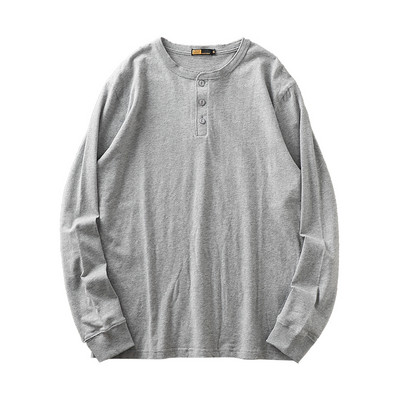 Tricou pentru bărbați cu mâneci lungi și nasturi