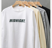 Bluză casual bărbătească cu inscripție imprimată - mai multe culori