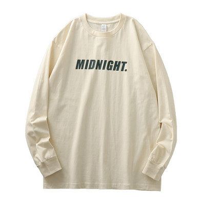 Bluză casual bărbătească cu inscripție imprimată - mai multe culori