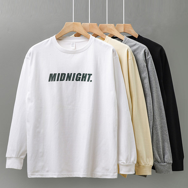 Bluză casual bărbătească cu inscripție imprimată - mai multe culori