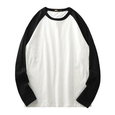 Széles férfi póló színes ujjakkal