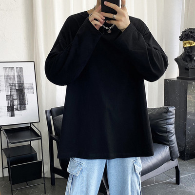 Laisva vyriška palaidinė apvalia iškirpte – kelių spalvų