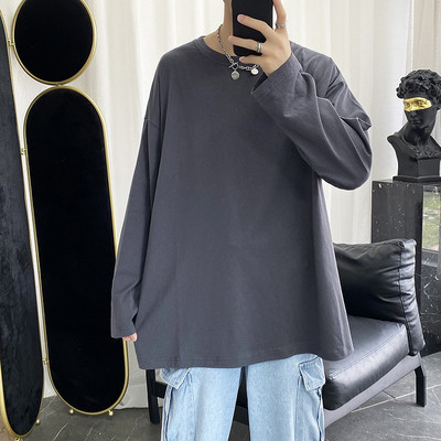 Laisva vyriška palaidinė apvalia iškirpte – kelių spalvų