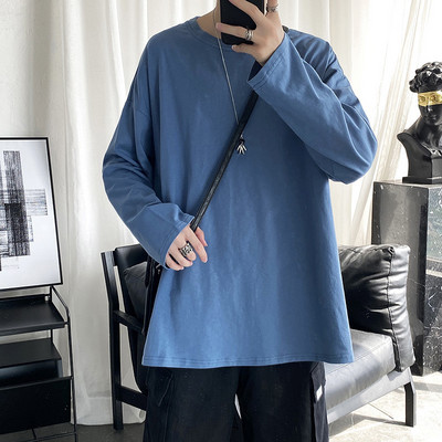 Laisva vyriška palaidinė apvalia iškirpte – kelių spalvų