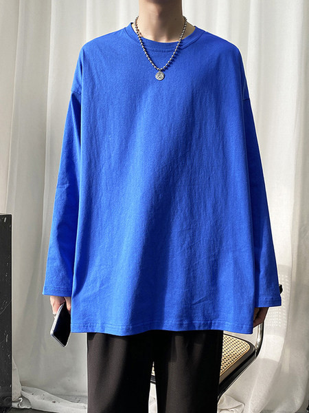 Laisva vyriška palaidinė apvalia iškirpte – kelių spalvų