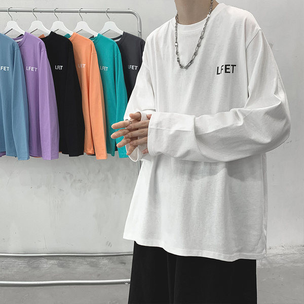 Bluză lejeră cu gât rotund pentru bărbați - mai multe culori