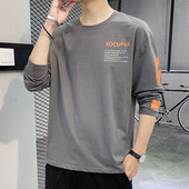 Bluză casual cu mânecă lungă cu imprimeu pentru bărbați