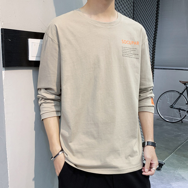 Bluză casual cu mânecă lungă cu imprimeu pentru bărbați