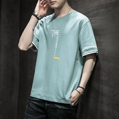 Bluză casual pentru bărbați, cu mânecă scurtă și lungă