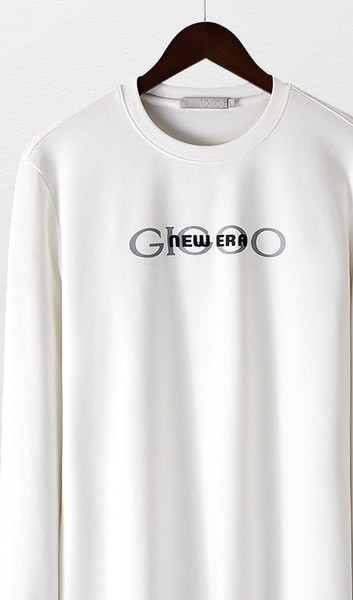 Modern, hosszú ujjú férfi blúz felirattal