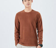 Muška bluza s O izrezom i dugim rukavima