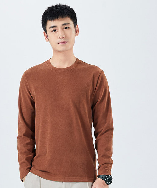 Muška bluza s O izrezom i dugim rukavima