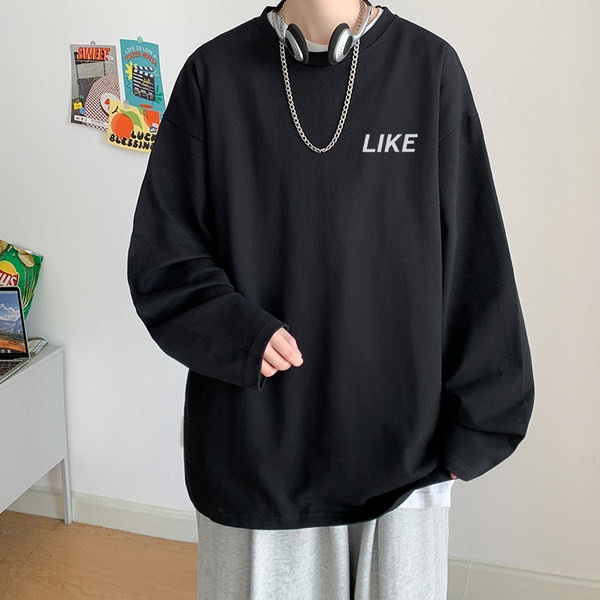 Tricou largi pentru bărbați cu inscripție