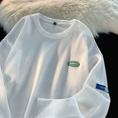 Cămașă casual pentru bărbați cu mânecă lungă cu logo